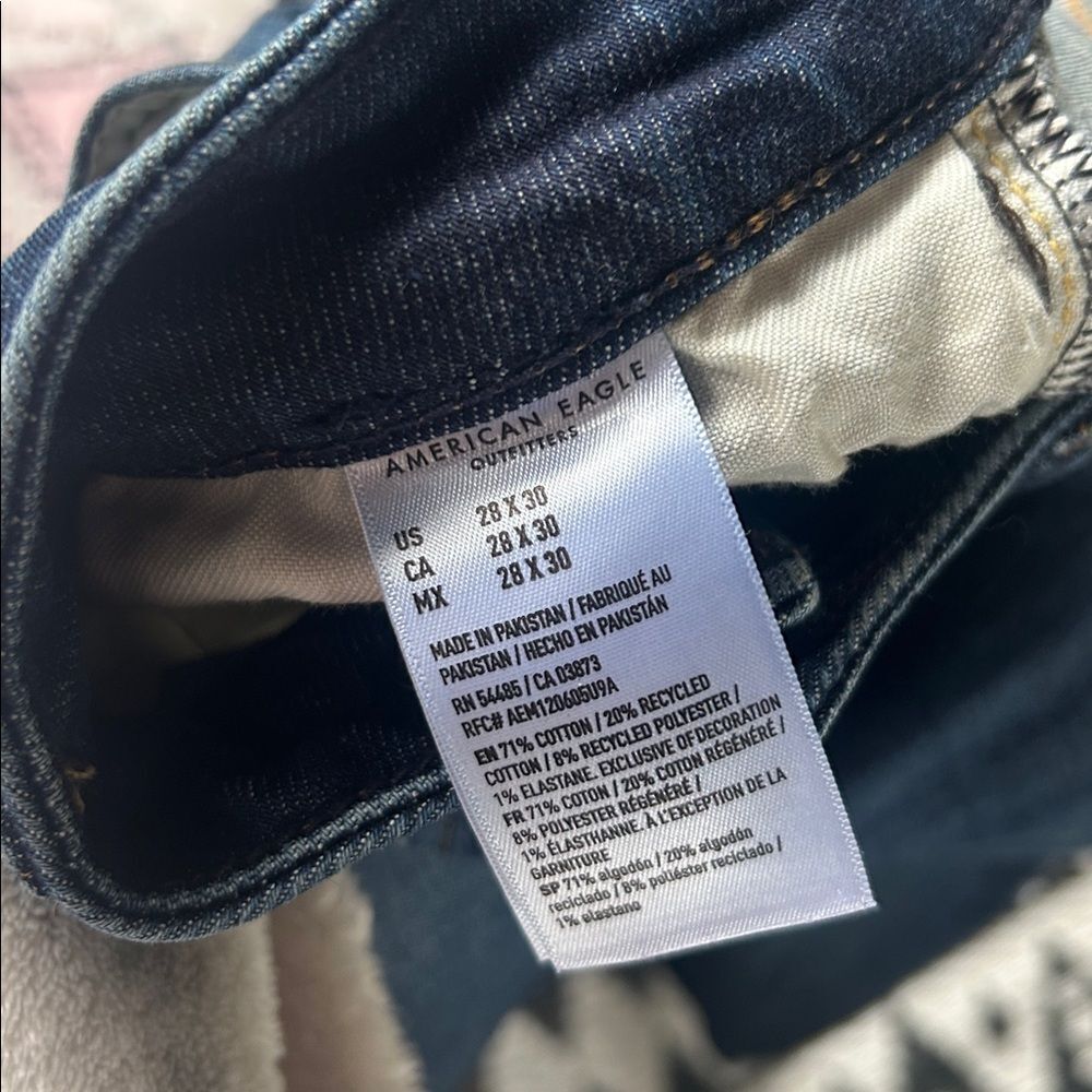 American Eagle Outfitters Dark Blue Jeans - Picture 4 of 7